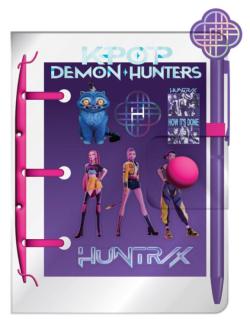 Kpop Demon Hunters Mini Notebook w/ Pen & Stickers