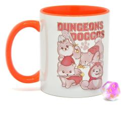 Dungeons & Doggos -Mug & Dice D20- Gift Set