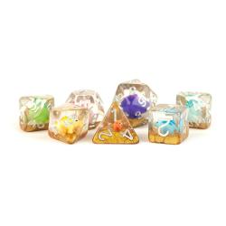 Dice Set Rainbow Dinosaur (set of 7 dice)