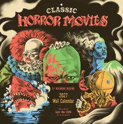 Ricardo Diseño Classic Horror Movies 2027 Wall Calendar