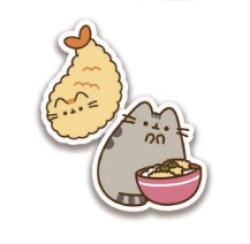 Pusheen Sushi Roll Sticker Set 2