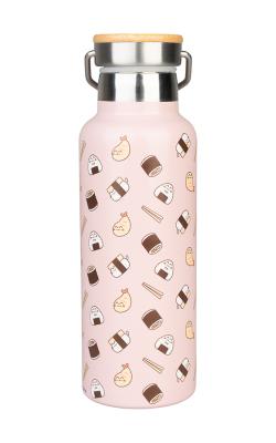 Pusheen Sushi Roll Metal Bottle w/ Handle 500 ml