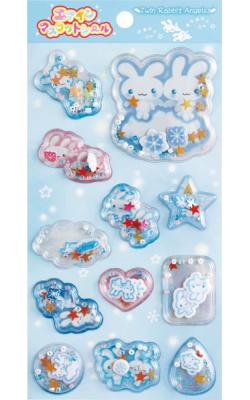 San-X Stickers: Air Mascot Twin Rabbit Angels