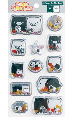 San-X Stickers: Air Mascot Monokuro Boo