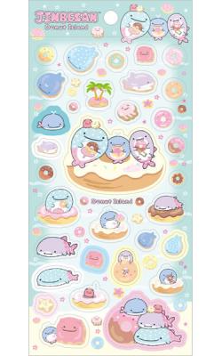 Stickers: Jinbesan Donut Island Green