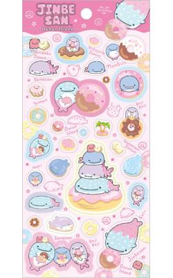 Stickers: Jinbesan Donut Island Pink