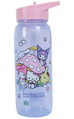 Hello Kitty & Friends Mushroom 
Flip Top Water Bottle