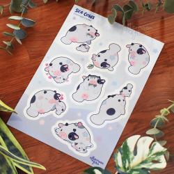 Sea Cows Sticker Sheet