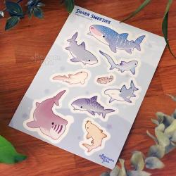 Shark Sweeties Sticker Sheet
