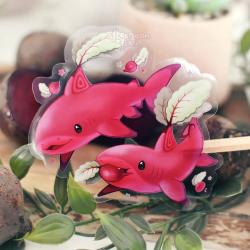 Blacktip Beet Sharks Clear Sticker