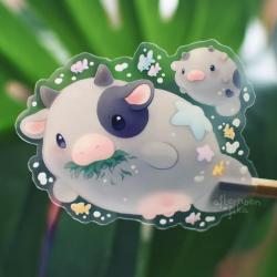 Sea Cows Clear Sticker