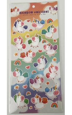 Sticker Sheet - Rainbow Unicorns