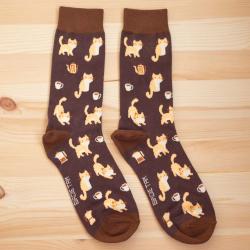Socks - Coffee Cats Size 38-43