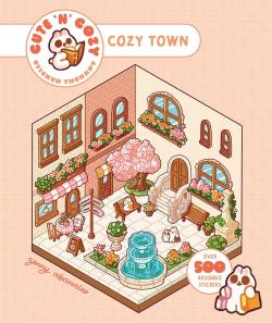 Cute 'n' Cozy Sticker Therapy: Cozy Town Eight 3D scenes