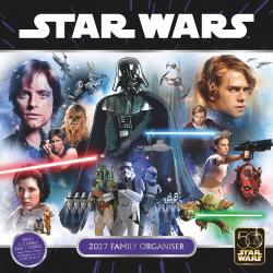 Star Wars Classic 2027 Family Organiser Wall Calendar (50th Anniversary)