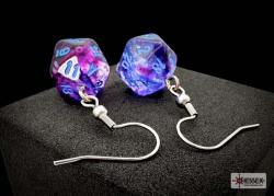 Nebula Nocturnal Mini-Poly D20 Hook Earrings Pair