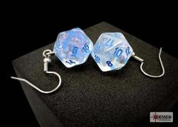 Borealis Icicle Mini-Poly D20 Hook Earrings Pair