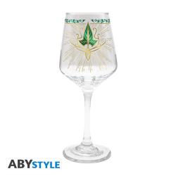 Lorien Leaf Stemmed Glass