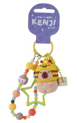 Mima Capybara Bee Cosplay Keychain w/ Bracelet