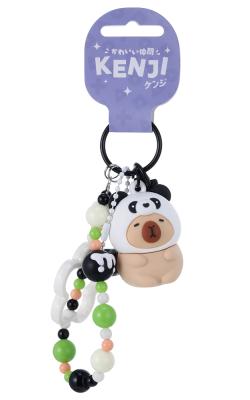 Mima Capybara Panda Cosplay Keychain w/ Bracelet