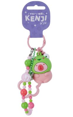 Mima Capybara Frog Cosplay Keychain w/ Bracelet