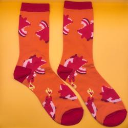 Chonky Dragon Red Socks (Size 37-43)