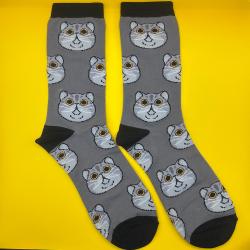 Chonky Cat Face Socks Size 37-43