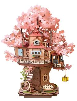 Sakura Tree House (Miniature/Book Nook)