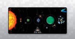 Planetary Chart Desk Mat 89 x 40 cm