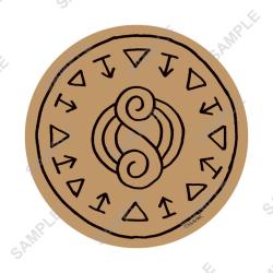 Magic Circle of Sylph Shoes - Cork Coaster