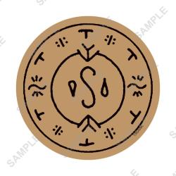 Magic Circle of Floating Drops - Cork Coaster