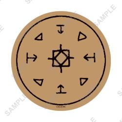 Magic Circle of Floatglow Lamp - Cork Coaster