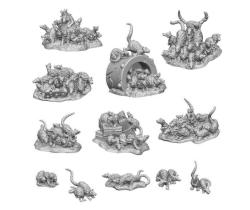 Resin Swarm of Rats