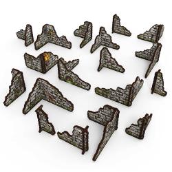 Pre-Painted Walls Terrain: Fantasy Dungeon