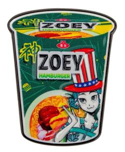 Zoey Hamburger Noodles Pin