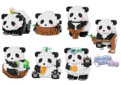 Happy Panda Mystery Building Blocks Kit: 300-355 pcs (Blind Pack)