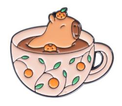 Capybara Tea Pin