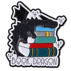 Book Dragon Pin