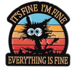 I'm Fine Cat Color Vers. Pin