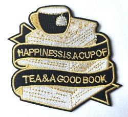 Happiness, Tea & Books Patch