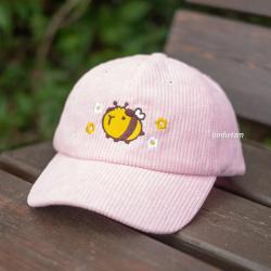 Corduroy Cap Pink - Guinea Bee