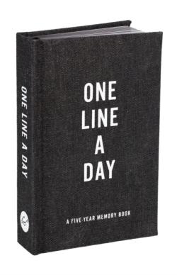 Black Canvas One Line a Day a Five-Year Memory Book