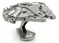 Millenium Falcon Silver Premium Metal Model Kit (Metal Earth)
