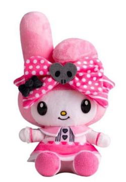 My Melody M Plush Figure 17 cm (Pink Black Party Series)