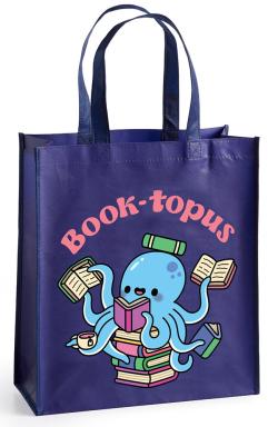 Book-topus Reusable Shopping Bag