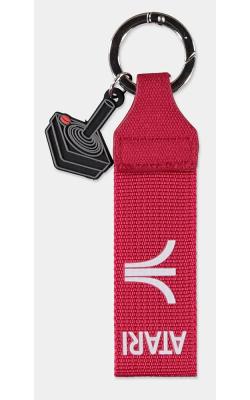 ATARI Rubber Keychain w/ Fabric Strap