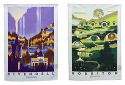 Rivendell & Hobbiton Tea Towel 2-Pack