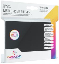 Matte Prime Sleeves Black 66x91 mm